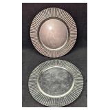 2 Lenox Plastic Round Charger Plates A