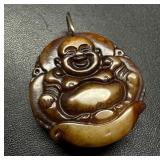 Brown Jade Buddha Pendant