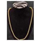 Faux Pearl .925 Sterling Silver Necklace