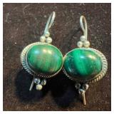 Malachite Gemstone Green Stone Sterling Silver 925