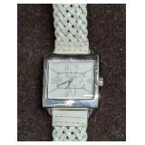 Ecclissi Sterling Silver Watch With Leather Braide