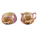 Sandland Ware Cream & Sugar "Sairey Gamp Entertain