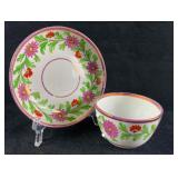 Antique Pink LustrewareCup & Saucer