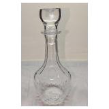 Vintage Clear Glass Decanter With Stopper
