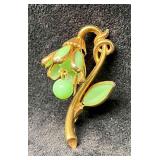 Signed Vintage Crown Trifari Flower Brooch Philipp