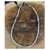 Seed Pearl Sterling Silver Necklace