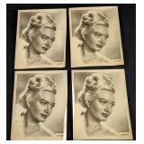 4 Black & White Publicity Photos Of Actress Dagmar