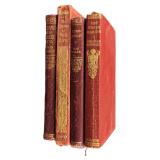 4 Antique Books John Ruskin HG Wells Charles Kings