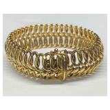 Vintage A.H. Italy 14K Gold Chainmail Bracelet