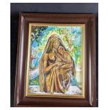 Painting of "Mother and Child" by Patrick Noze
