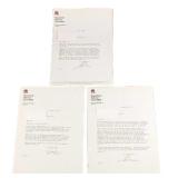 Three Frank J. Fahrenkopf Jr Signed Letters