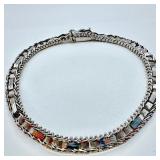 14k White Gold Weave Bracelet B