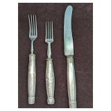 Vintage Sterling Silver Forks And Knife