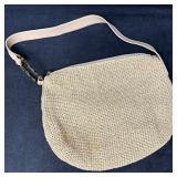 Adrienne Vittadini Woven Straw Shoulder Bag with L
