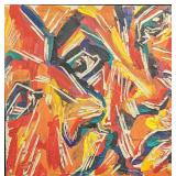 Joulia Vitaliy Carved Fresco on Masonite