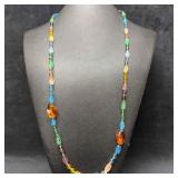 Murano Venetian Lamp Work Art Glass Light Multi Co