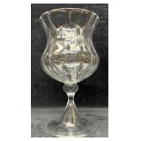 Vintage French Crystal Footed Vase Pattern Cluny B