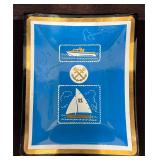 Small Blue Navy Style Trinket Dish