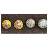 Murano Venetian Art Glass Lamp Work Round Clip On