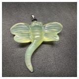 Jade Dragonfly Pendant