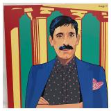 Martin Kreloff Mustache Man Portrait Painting Pop