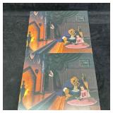Lot of Two Disney Beauty and The Beast Offset Lith