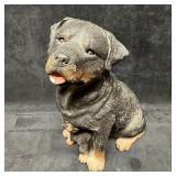 Rottweiler and Pup Sandicast Sculpture Vintage Sta