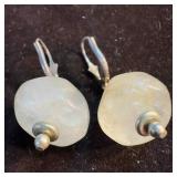 Quartz Gemstone Natural Stone Dangle Earrings SS93