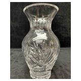 Sunburst Style Design Clear Glass Flower Vase
