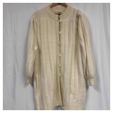 Sondro Wool Cardigan Knitted Sweater Coat White R3