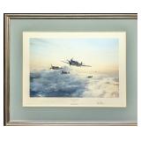 Framed Signed  Robert Taylor Flight Of Eagles Prin