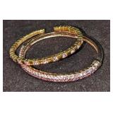 Norman Miller & Unmarked Gold Plated Bracelets