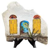 Hand Painted House Rock Slate Art