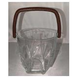 Vintage French Glass Ice Bucket
