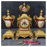 Antique French Gilt Bronze Porcelain Ormolu Classi