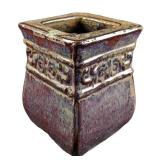 Vintage Ceramic Heavy Glossy Glazed Vase