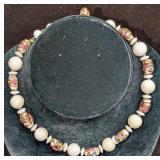 Vintage Italian Murano Art Glass Bead Necklace ZZZ