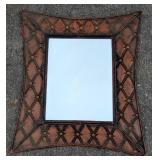 Embossed Metal Wall Mirror B
