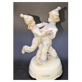 Vintage Porcelain Clown Kids Music Box