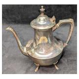 Vintage Silver Plated Crescent Tea Pot