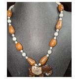 Vintage Lee Sands Elephant Pendant Necklace