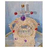 Glassical Expressions Glass Crown With 22KT Gold