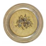 International Silver Collector Plate Christmas Ros