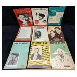 9 Vintage Sheet Music Melody Of Love Anywhere I Wa