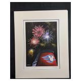 Disney Cruise Line Matted Print By Larry Dotson