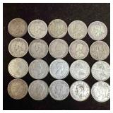 Canada Dime 10 Cent Silver Coin Collection Twenty
