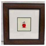 Peanuts Red Baron Snoopy 2004 Etching in Color on