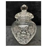 Lead Crystal Glass Biscuit Snack Canister Jar