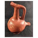 Clay Water Jug With Leaf Designs Red Clay Botijo