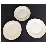 3 Wedgwood China Silver Ermine Salad Plates C